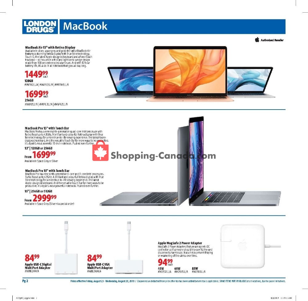 London Drugs flyer from Friday August 23, 2019 to Wednesday August 28, 2019 - page 2