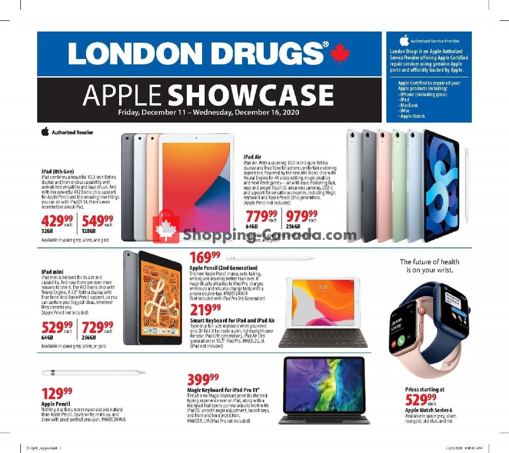 London Drugs flyer from Friday December 11, 2020 to Wednesday December 16, 2020 - page 1