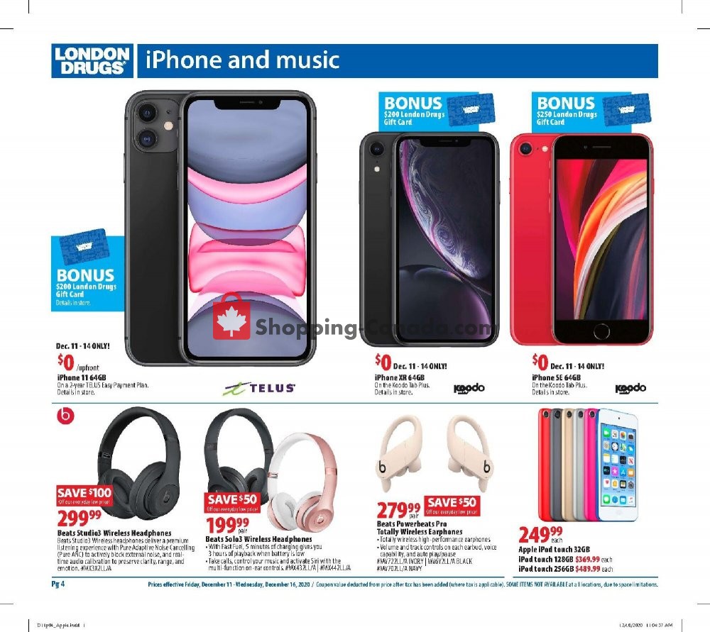 London Drugs flyer from Friday December 11, 2020 to Wednesday December 16, 2020 - page 4