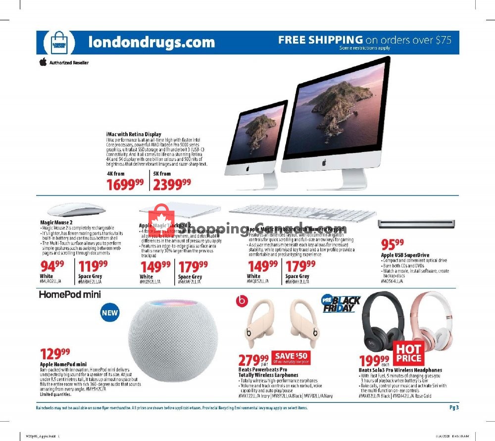 London Drugs flyer from Friday November 20, 2020 to Wednesday November 25, 2020 - page 3
