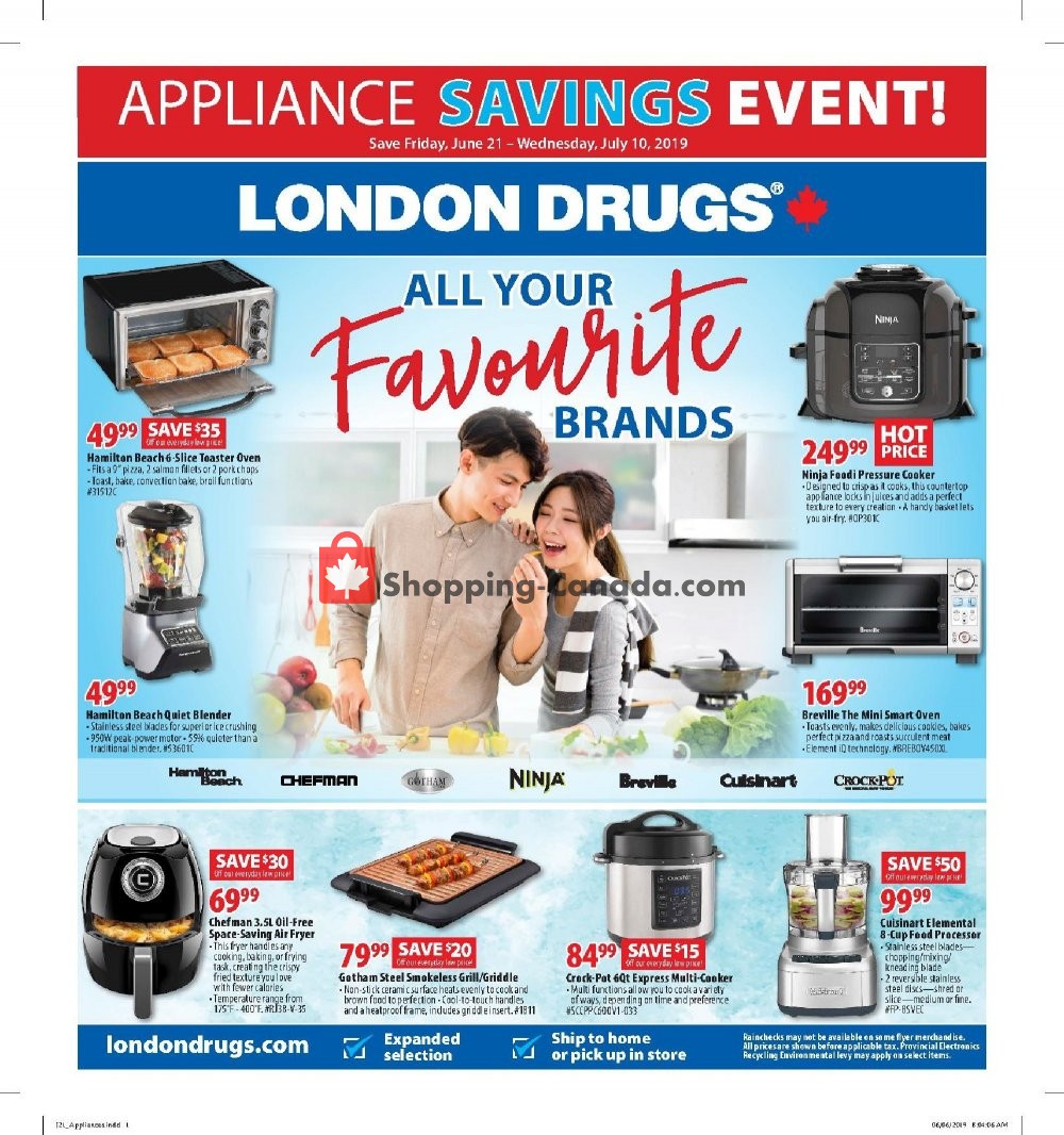 London Drugs flyer from Friday June 21, 2019 to Wednesday July 10, 2019 - page 1