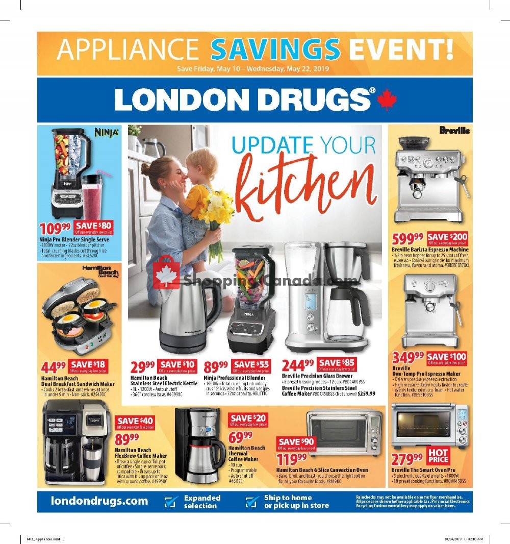 London Drugs flyer from Friday May 10, 2019 to Wednesday May 22, 2019 - page 1
