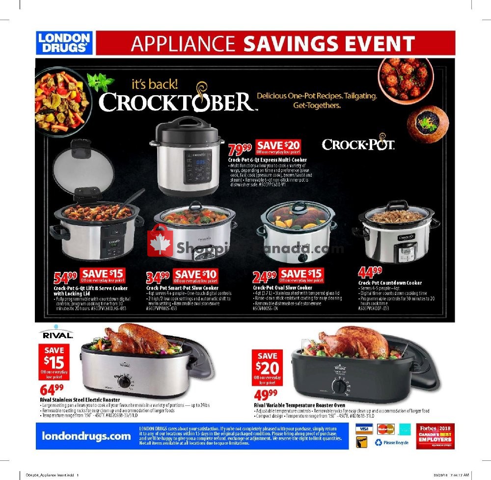 London Drugs flyer from Thursday October 4, 2018 to Wednesday October 24, 2018 - page 6