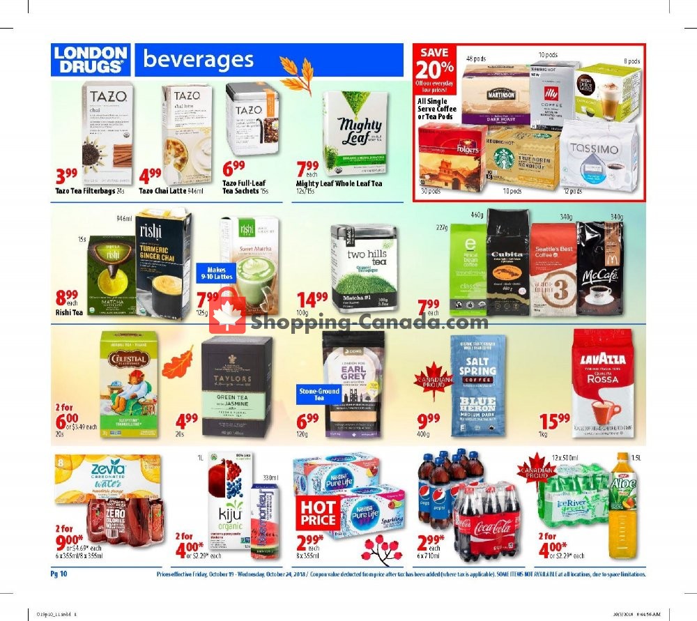 London Drugs flyer from Friday October 19, 2018 to Wednesday October 24, 2018 - page 11