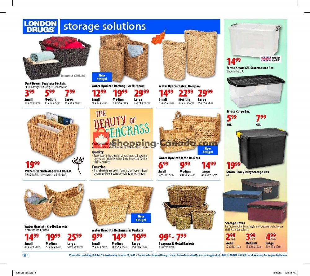 London Drugs flyer from Friday October 19, 2018 to Wednesday October 24, 2018 - page 9