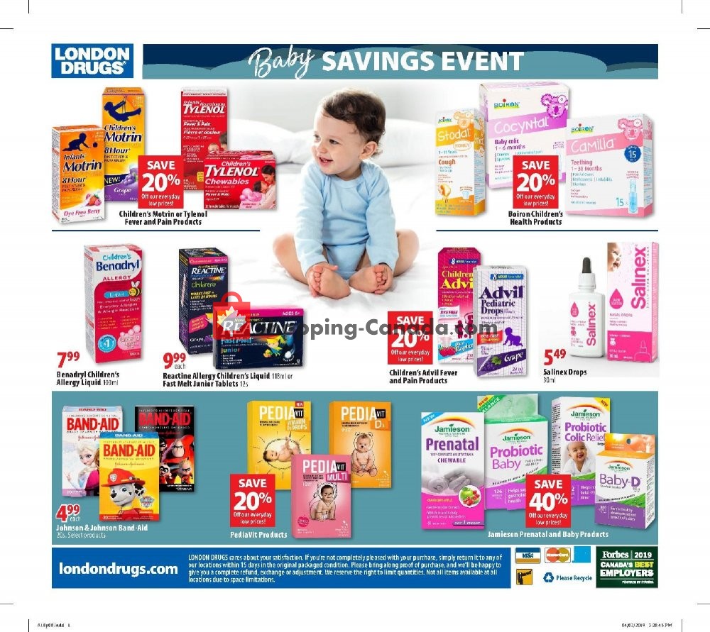 London Drugs flyer from Thursday April 18, 2019 to Wednesday May 8, 2019 - page 9