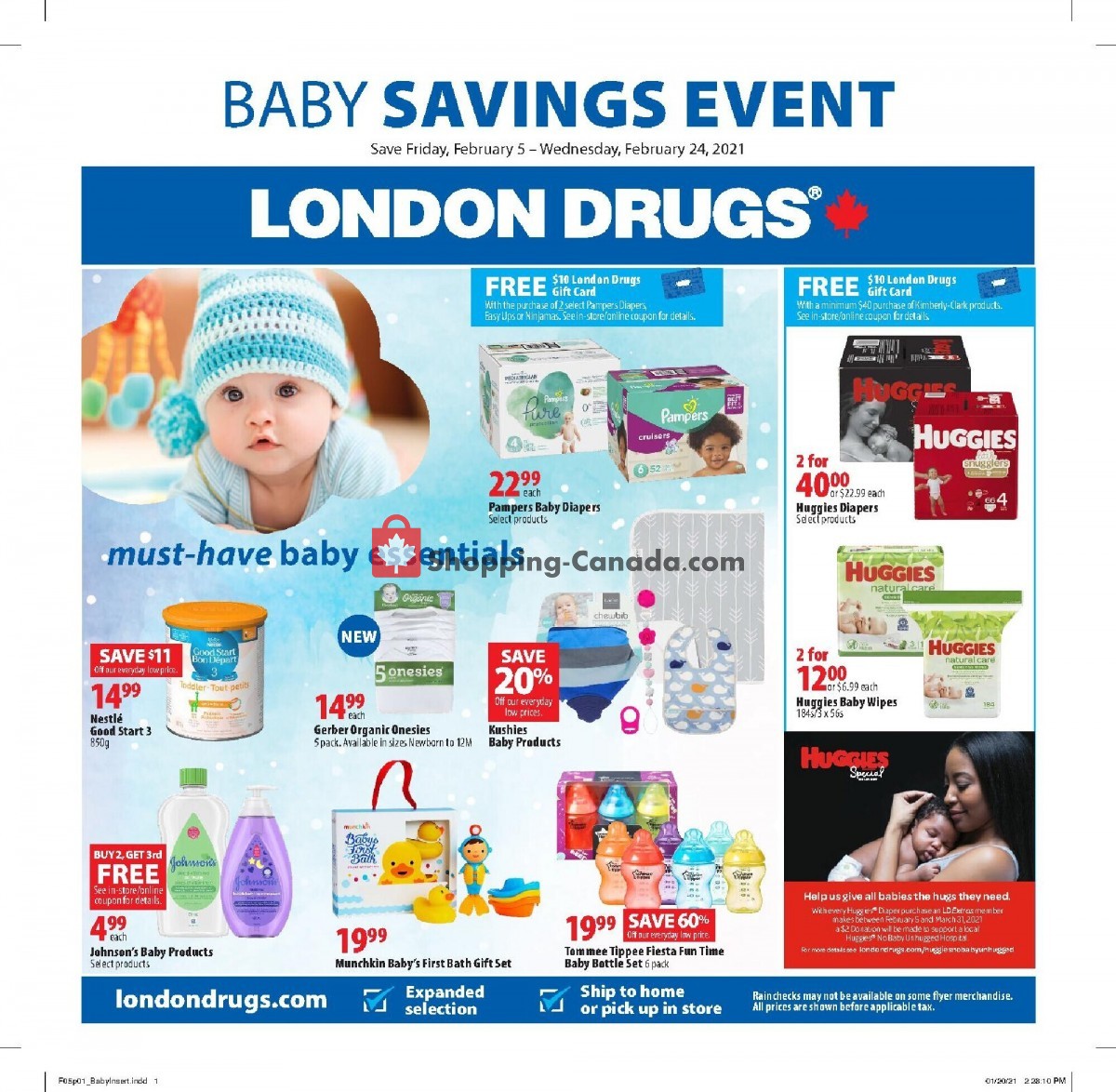 London Drugs flyer from Friday February 5, 2021 to Wednesday February 24, 2021 - page 1