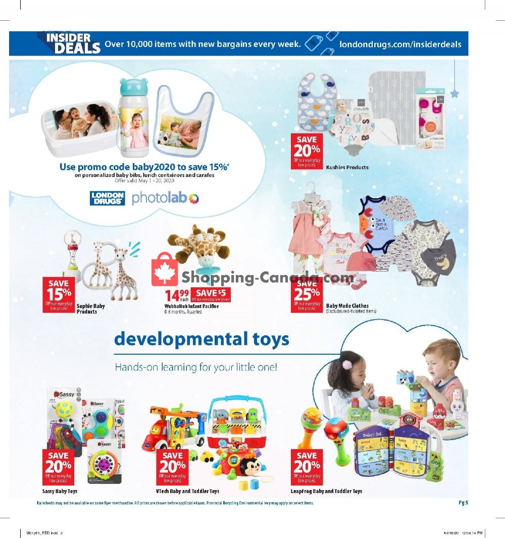 London Drugs flyer from Friday May 1, 2020 to Wednesday May 20, 2020 - page 5