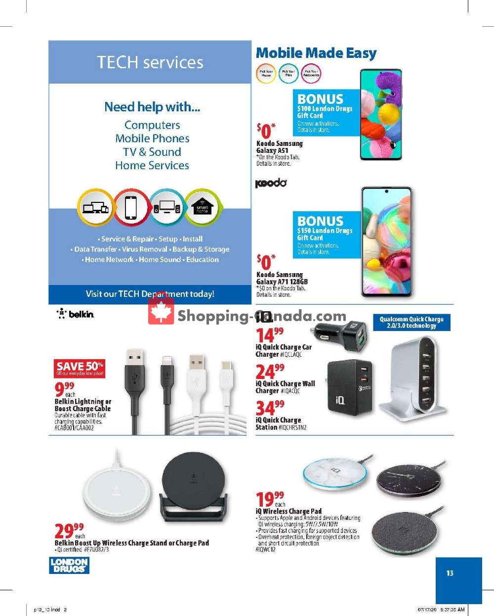 London Drugs flyer from Friday August 7, 2020 to Wednesday August 26, 2020 - page 13