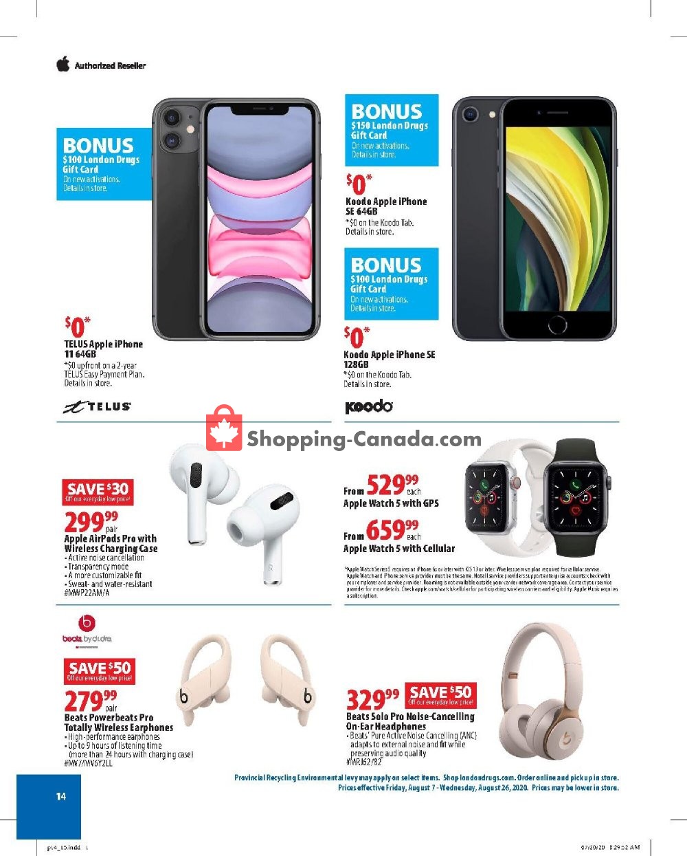 London Drugs flyer from Friday August 7, 2020 to Wednesday August 26, 2020 - page 14