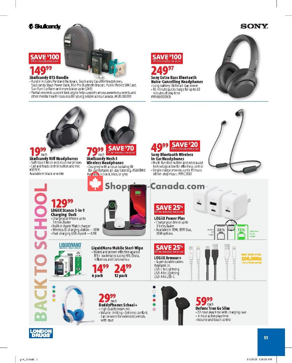 London Drugs flyer from Friday August 7, 2020 to Wednesday August 26, 2020 - page 15