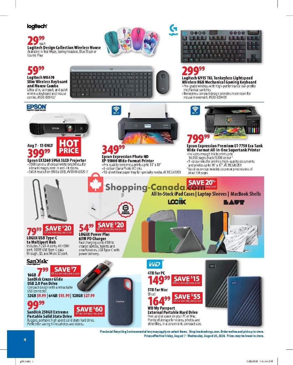 London Drugs flyer from Friday August 7, 2020 to Wednesday August 26, 2020 - page 4