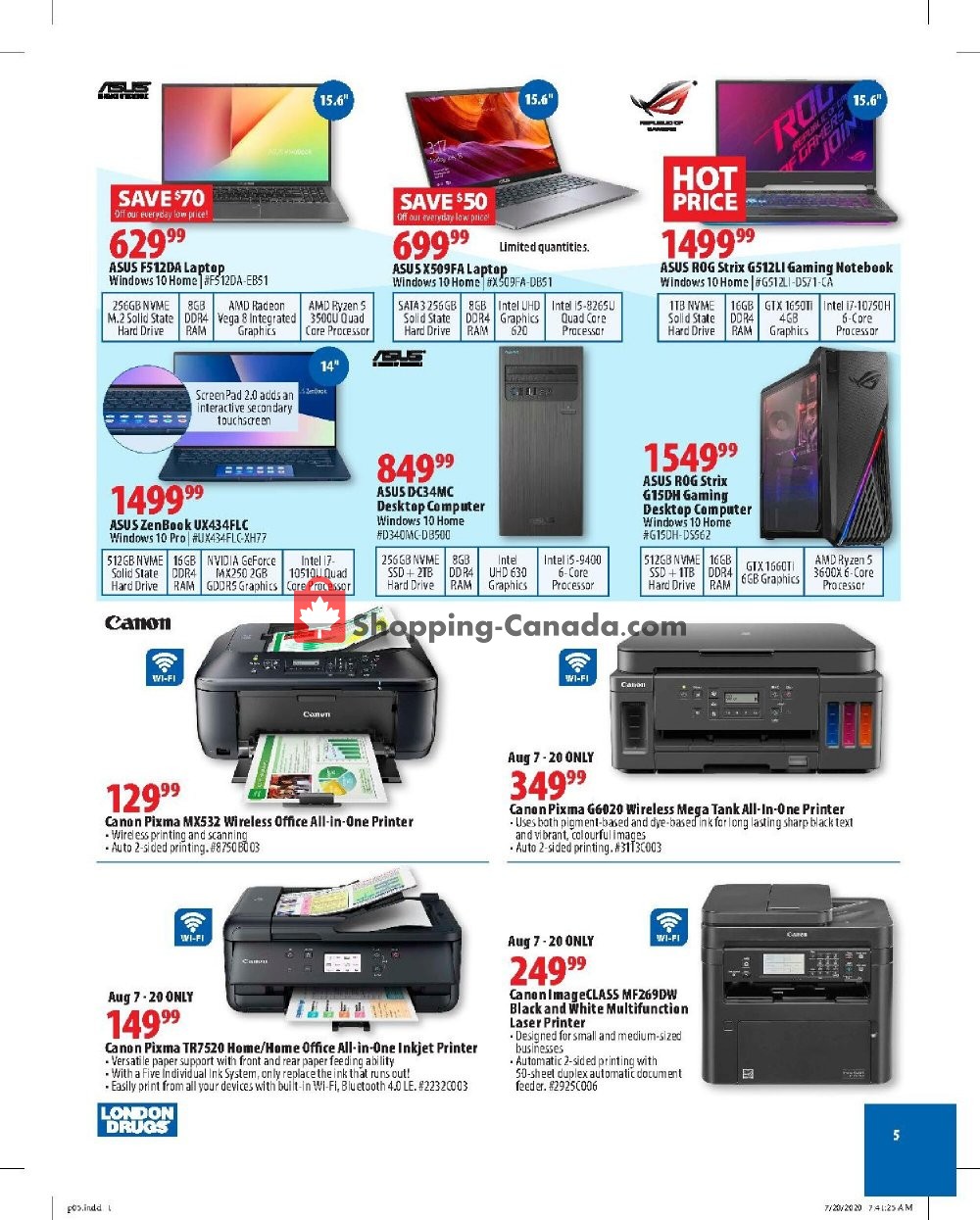 London Drugs flyer from Friday August 7, 2020 to Wednesday August 26, 2020 - page 5