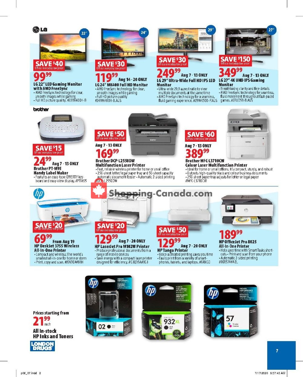 London Drugs flyer from Friday August 7, 2020 to Wednesday August 26, 2020 - page 7
