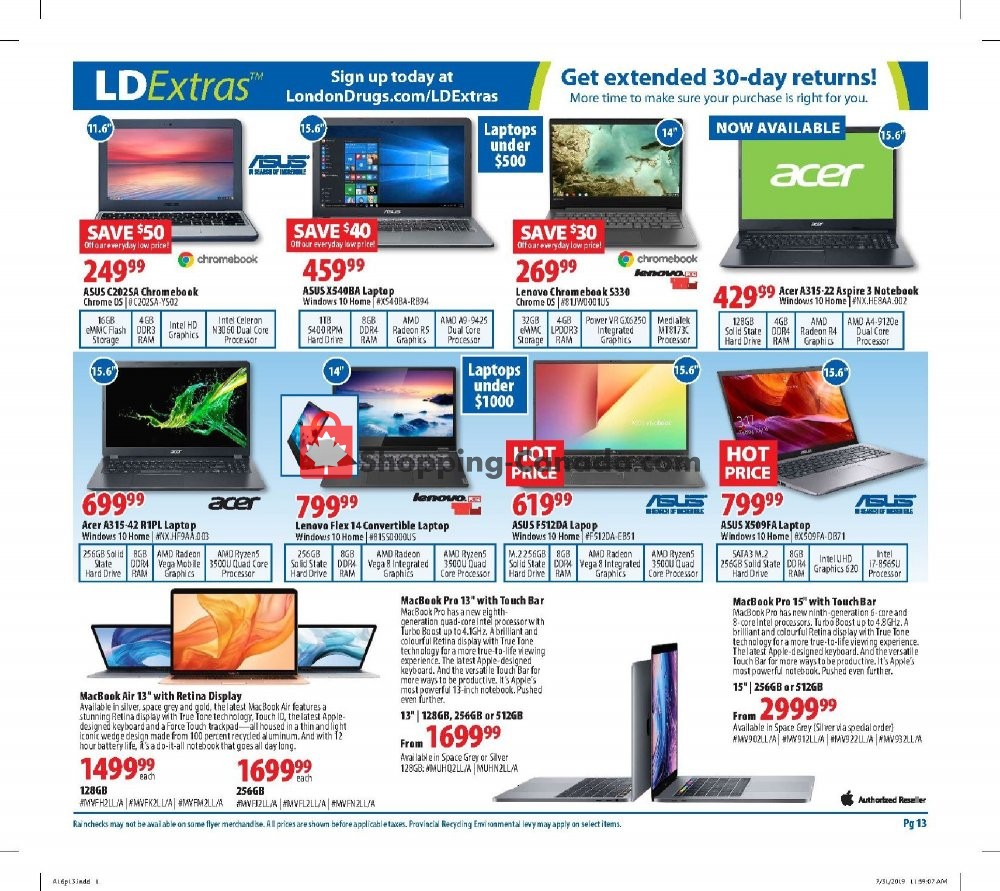 London Drugs flyer from Friday August 16, 2019 to Wednesday August 21, 2019 - page 13