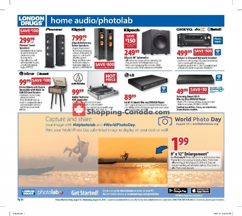 London Drugs flyer from Friday August 16, 2019 to Wednesday August 21, 2019 - page 16