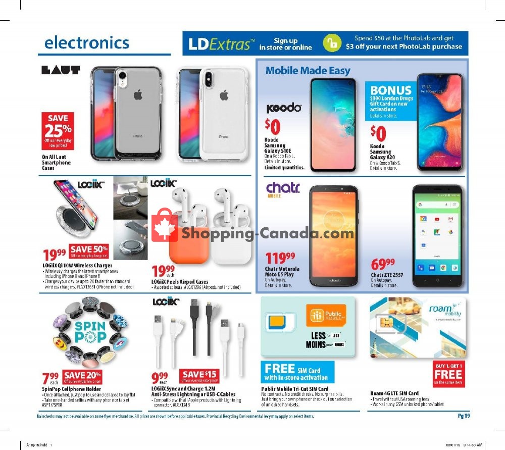 London Drugs flyer from Friday August 16, 2019 to Wednesday August 21, 2019 - page 19