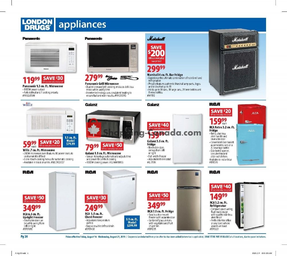 London Drugs flyer from Friday August 16, 2019 to Wednesday August 21, 2019 - page 20
