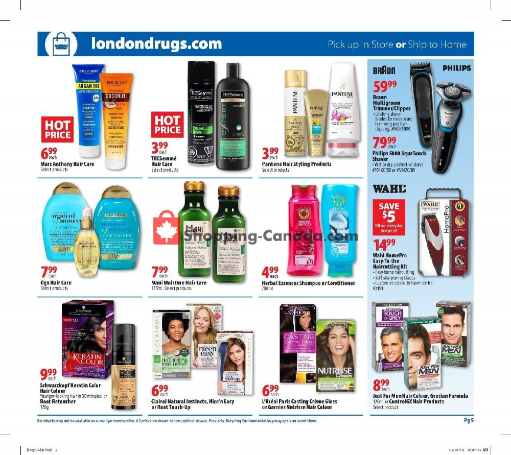 London Drugs flyer from Friday August 16, 2019 to Wednesday August 21, 2019 - page 5