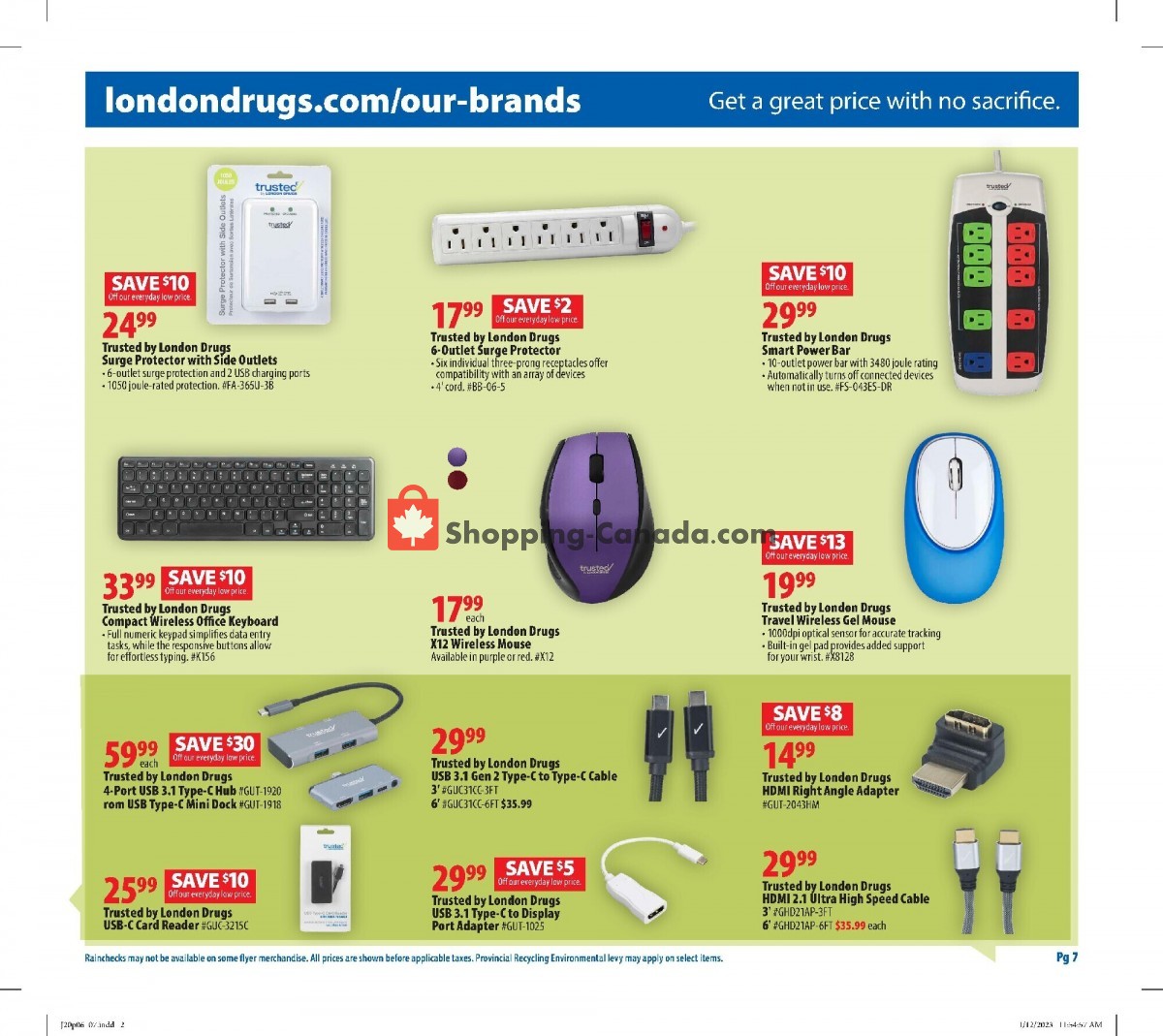 London Drugs flyer from Friday January 20, 2023 to Wednesday February 1, 2023 - page 7