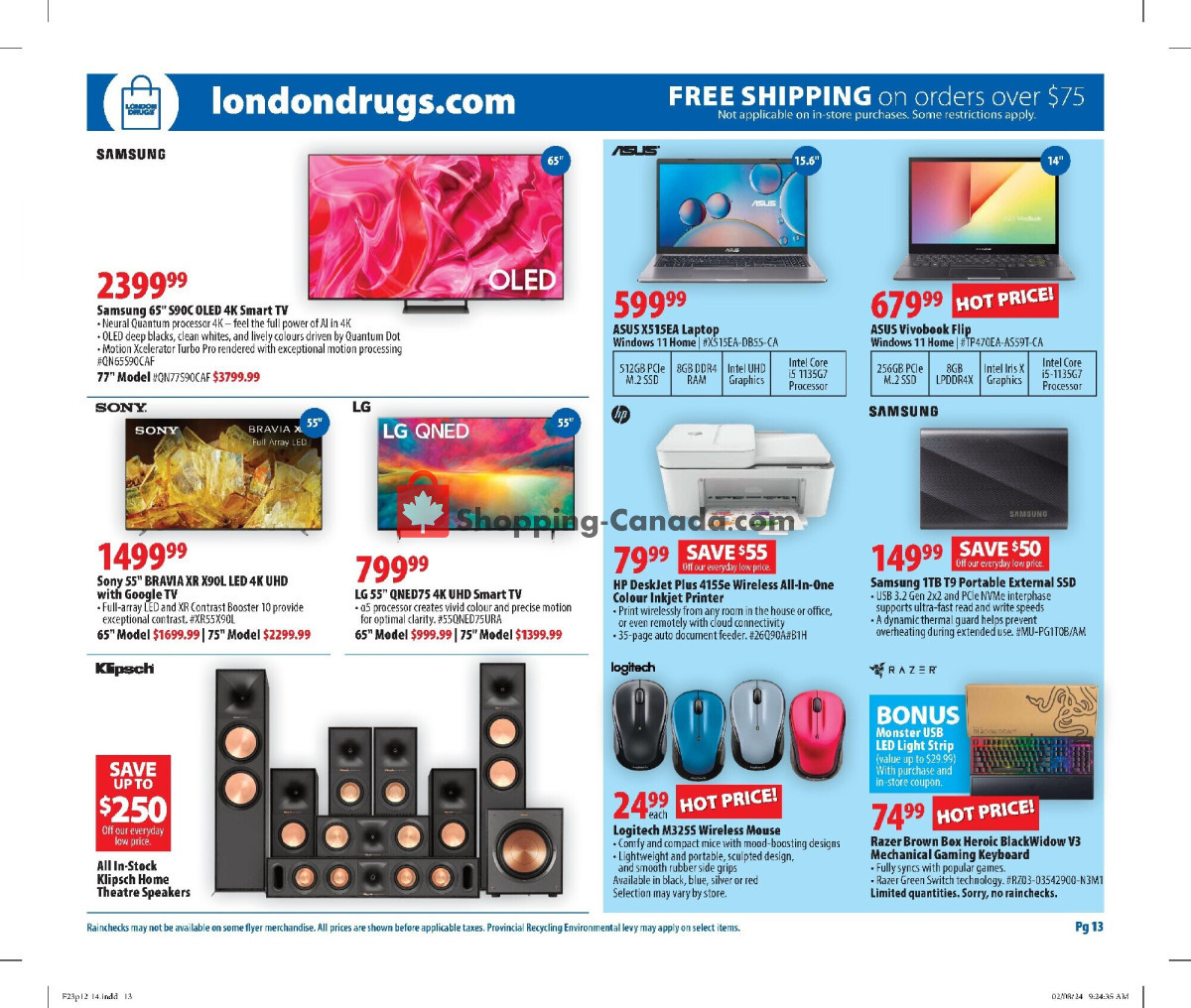 London Drugs flyer from Friday February 23, 2024 to Wednesday February 28, 2024 - page 14