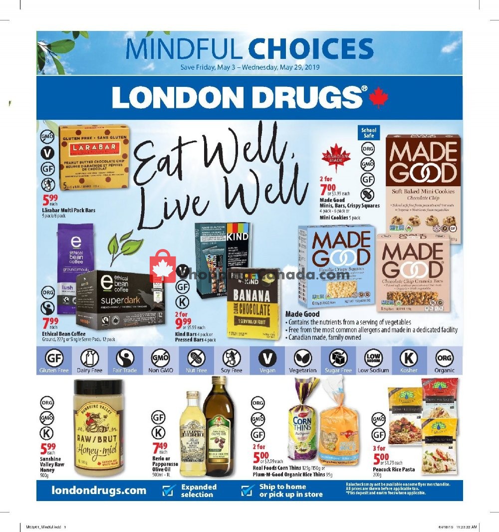 London Drugs flyer from Friday May 3, 2019 to Wednesday May 29, 2019 - page 1