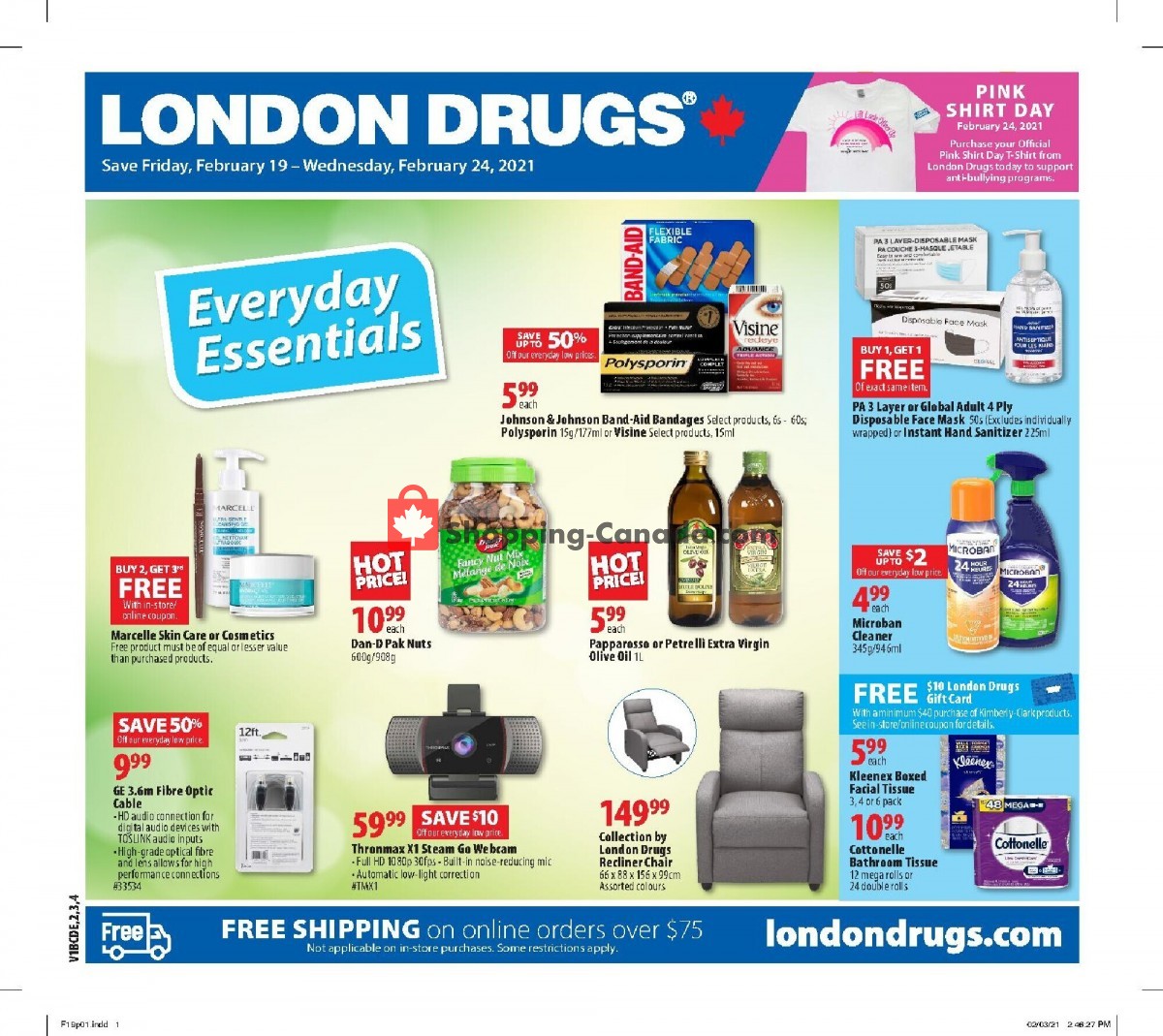 London Drugs flyer from Friday February 19, 2021 to Wednesday February 24, 2021 - page 1