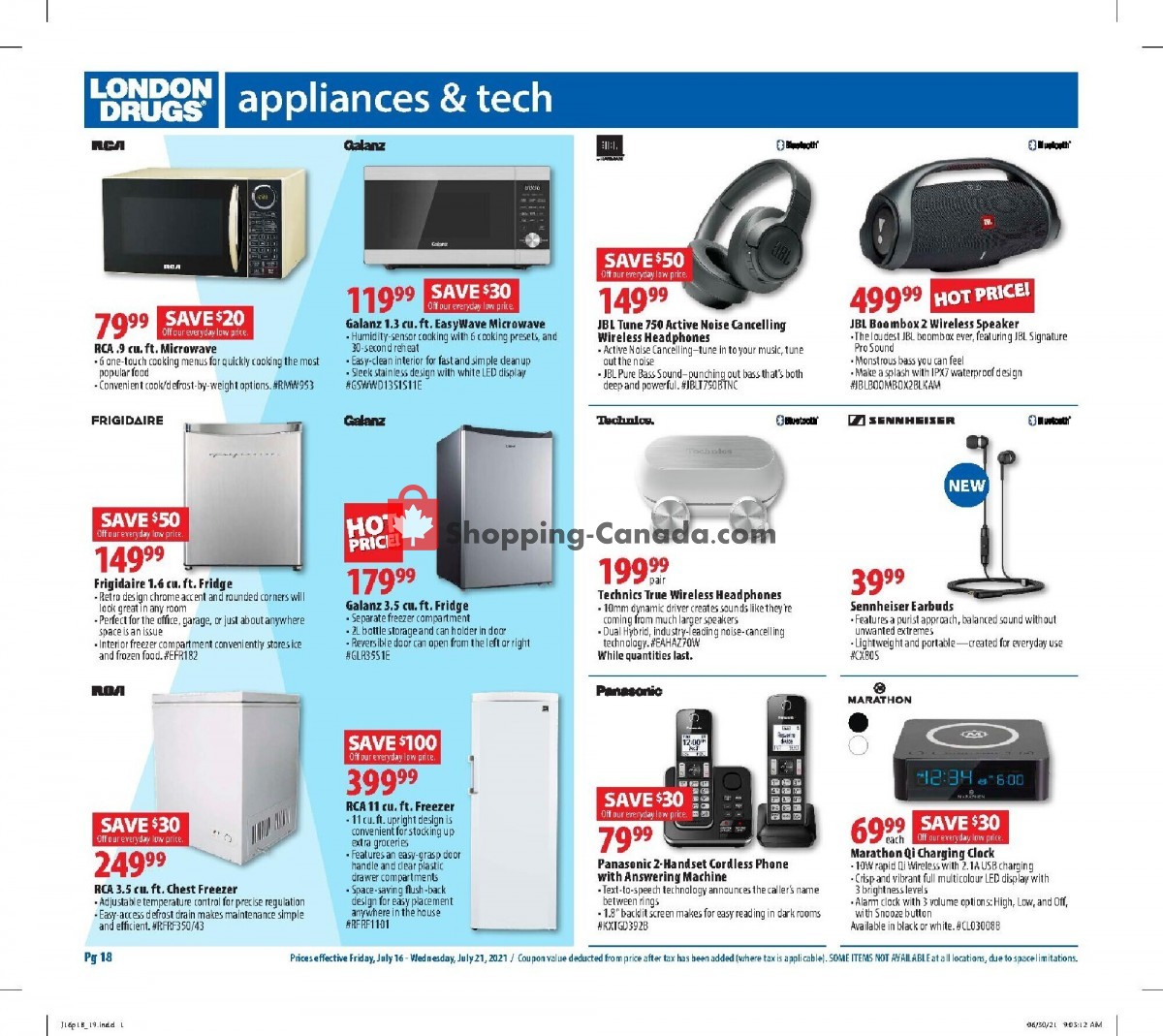 London Drugs flyer from Friday July 16, 2021 to Wednesday July 21, 2021 - page 19