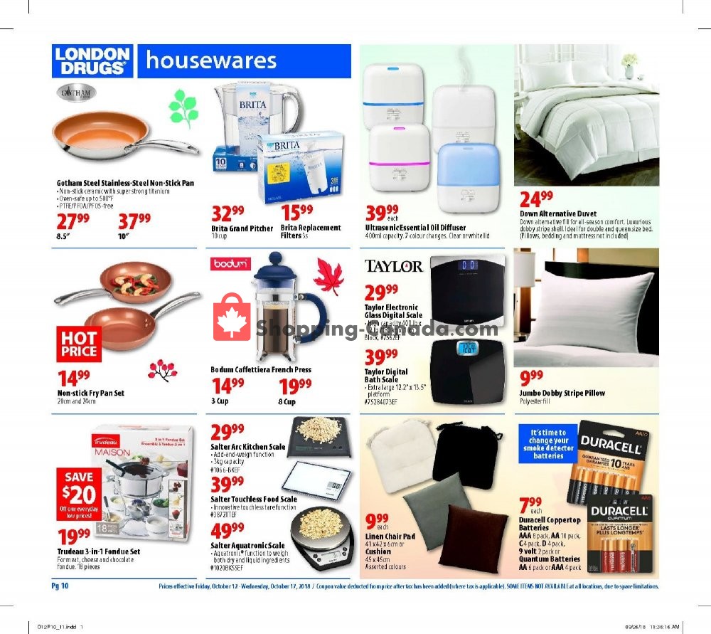 London Drugs flyer from Friday October 12, 2018 to Wednesday October 17, 2018 - page 13