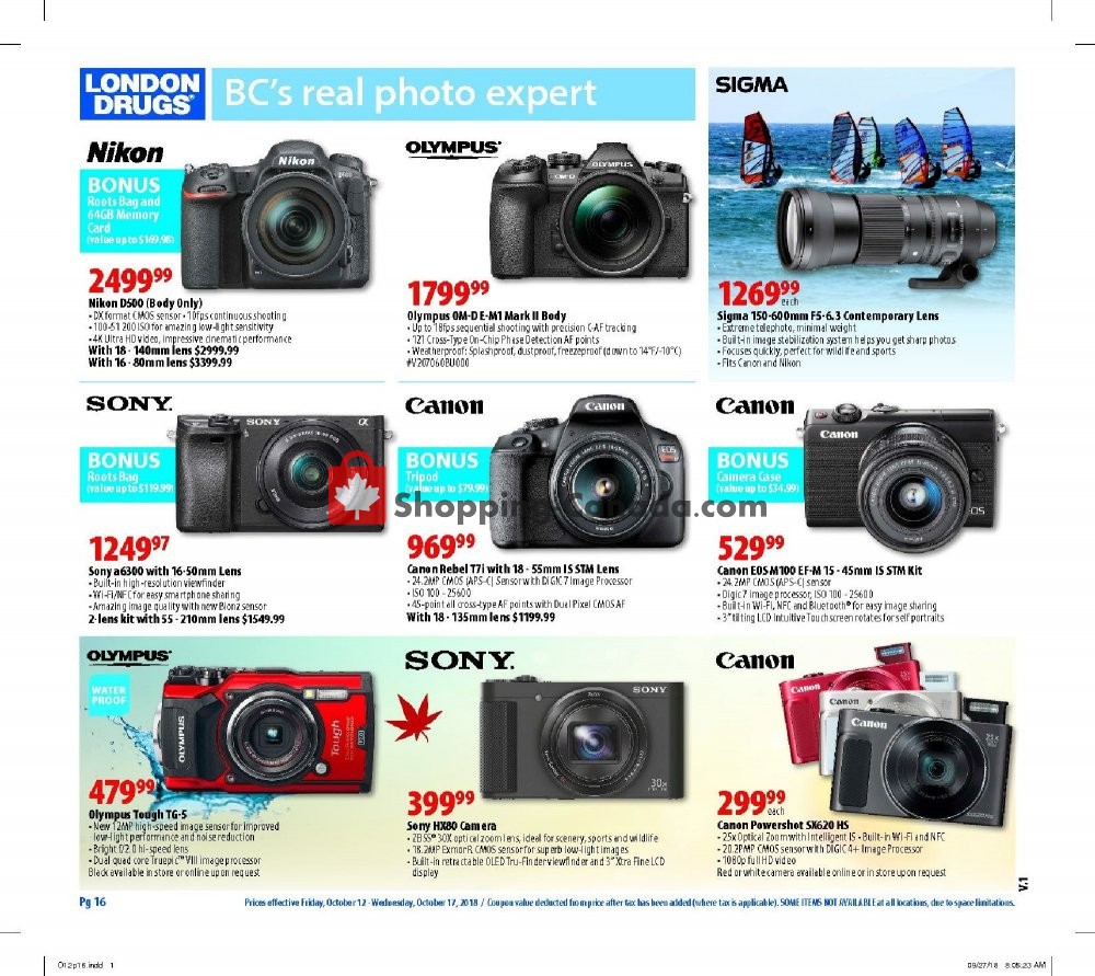 London Drugs flyer from Friday October 12, 2018 to Wednesday October 17, 2018 - page 19