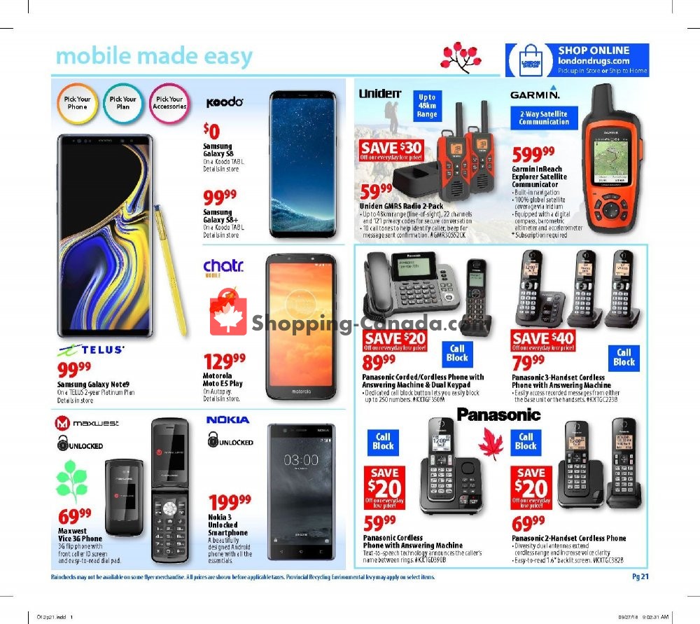 London Drugs flyer from Friday October 12, 2018 to Wednesday October 17, 2018 - page 24