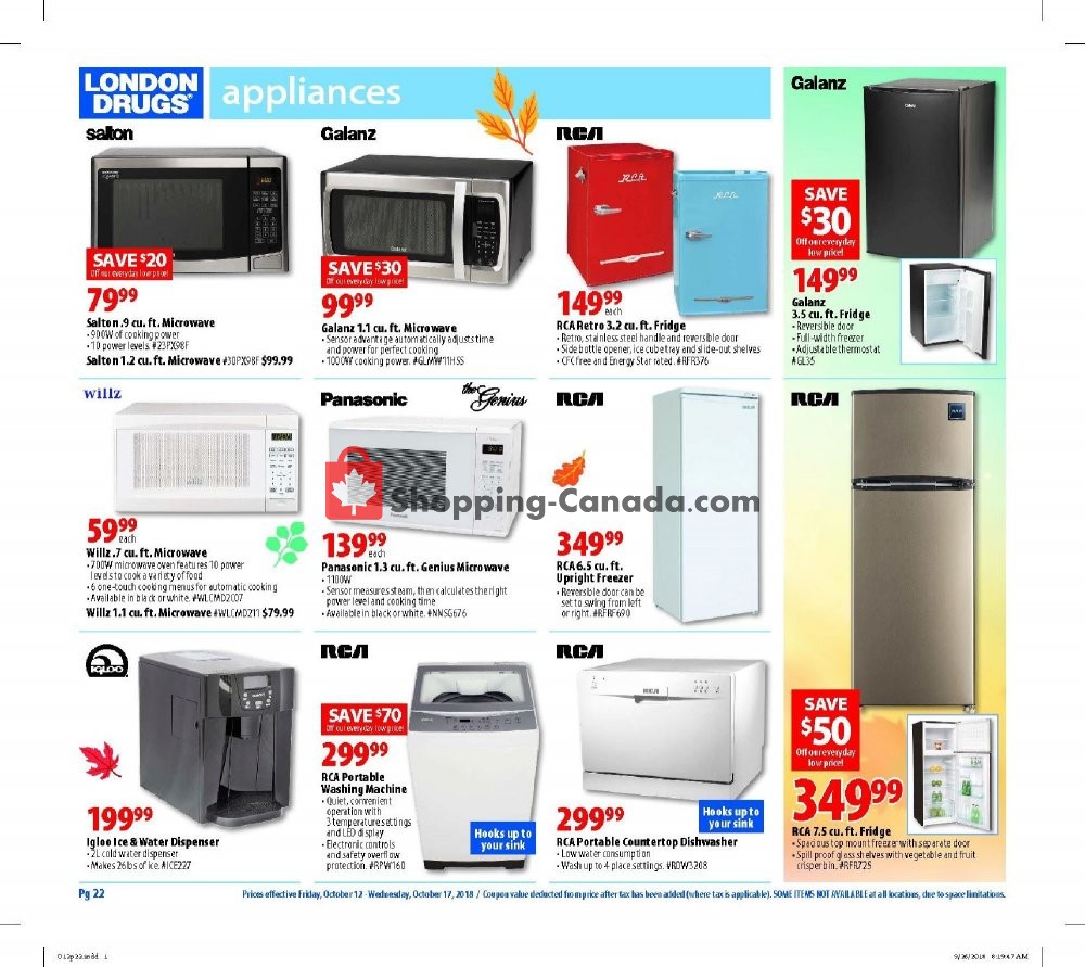 London Drugs flyer from Friday October 12, 2018 to Wednesday October 17, 2018 - page 25