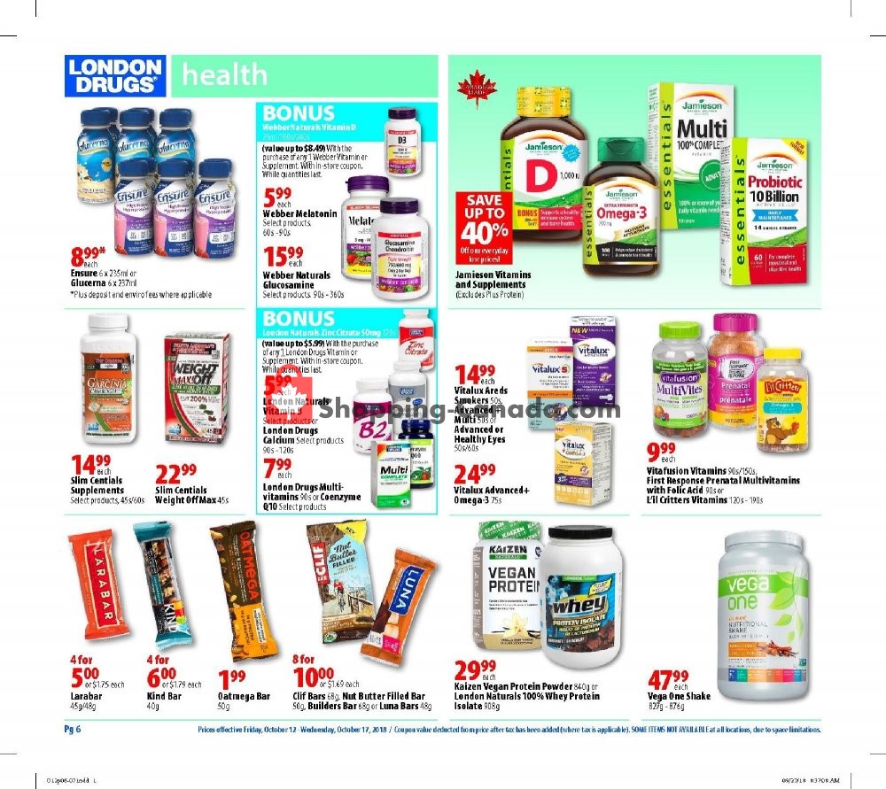 London Drugs flyer from Friday October 12, 2018 to Wednesday October 17, 2018 - page 9