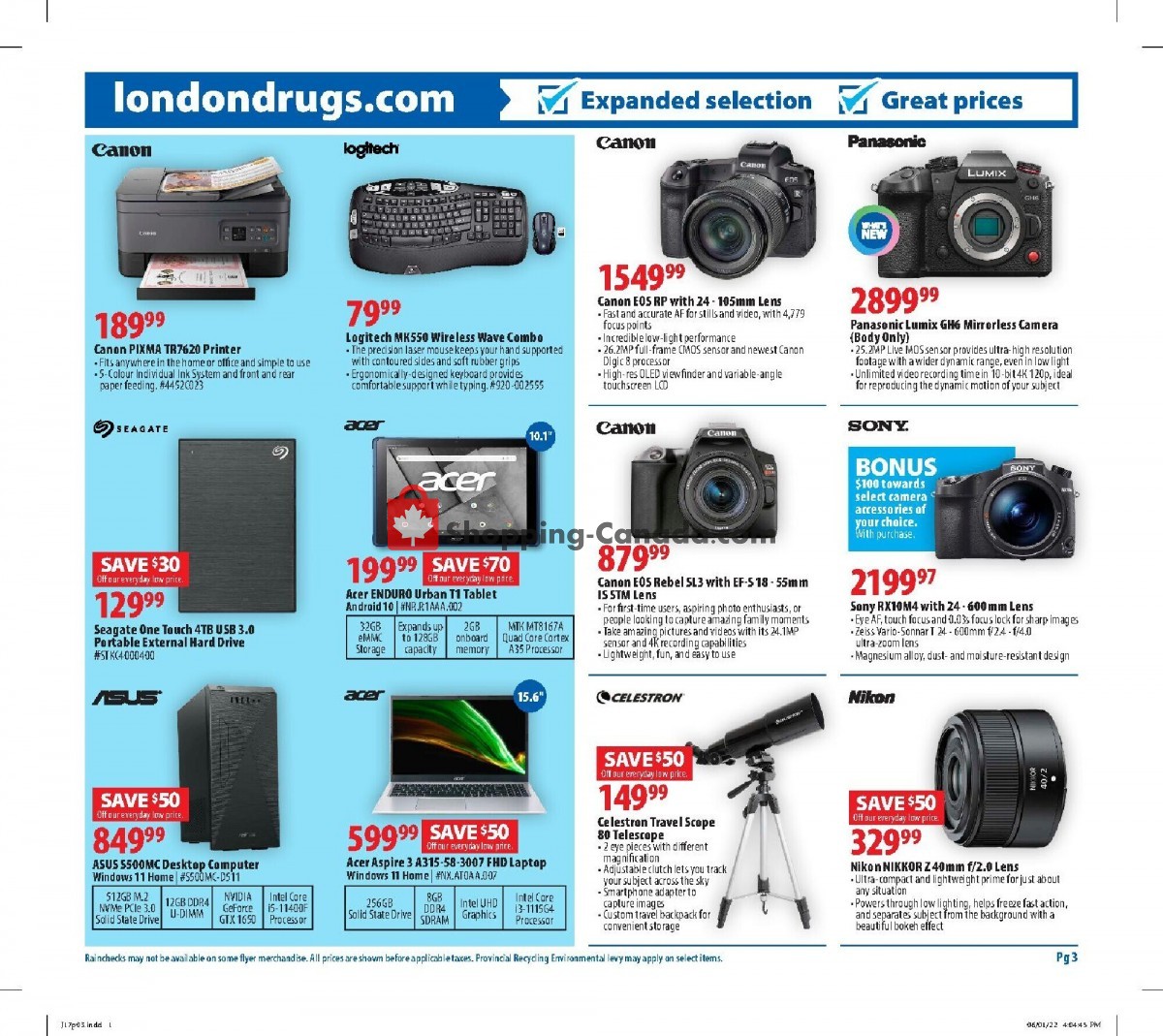 London Drugs flyer from Friday June 17, 2022 to Wednesday June 22, 2022 - page 3