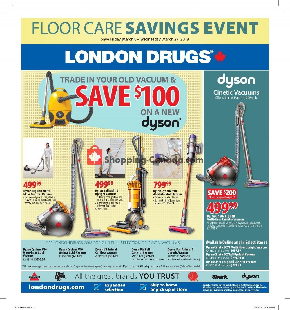 London Drugs flyer from Friday March 8, 2019 to Wednesday March 27, 2019 - page 1