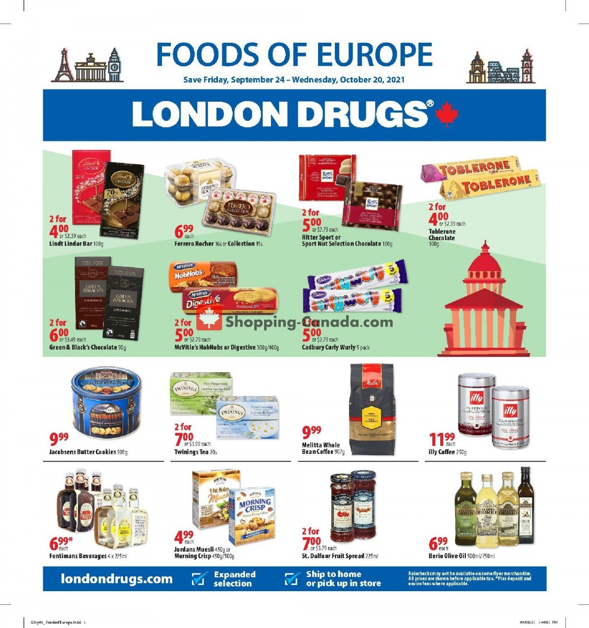 London Drugs flyer from Friday September 24, 2021 to Wednesday October 20, 2021 - page 1