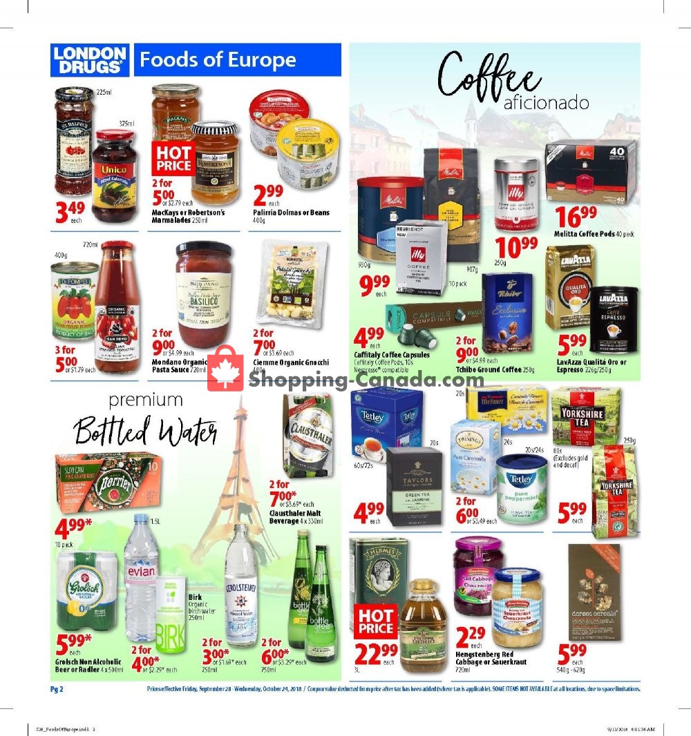 London Drugs flyer from Friday September 28, 2018 to Wednesday October 24, 2018 - page 2