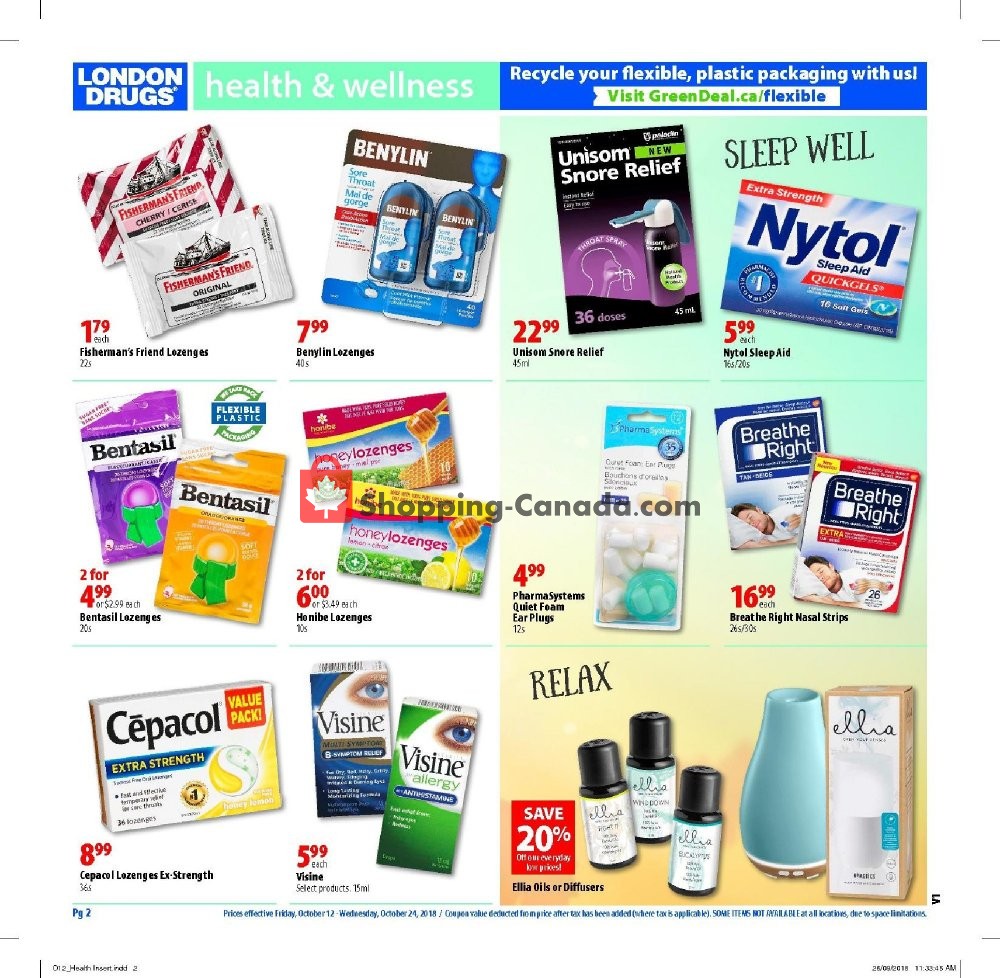 London Drugs flyer from Friday October 12, 2018 to Wednesday October 24, 2018 - page 2