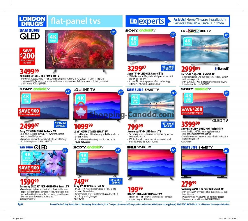 London Drugs flyer from Friday September 21, 2018 to Wednesday September 26, 2018 - page 11