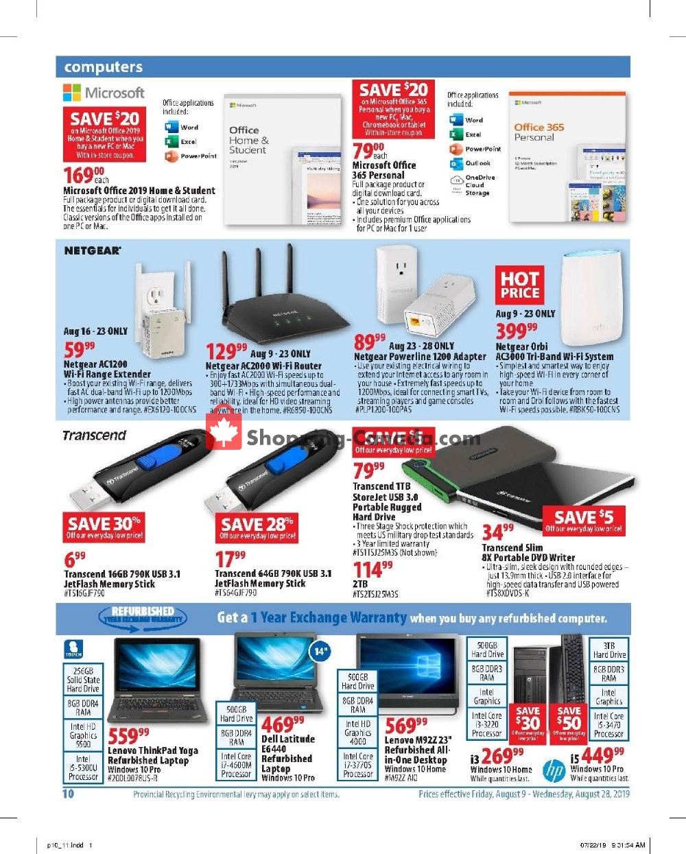 London Drugs flyer from Friday August 9, 2019 to Wednesday August 28, 2019 - page 10
