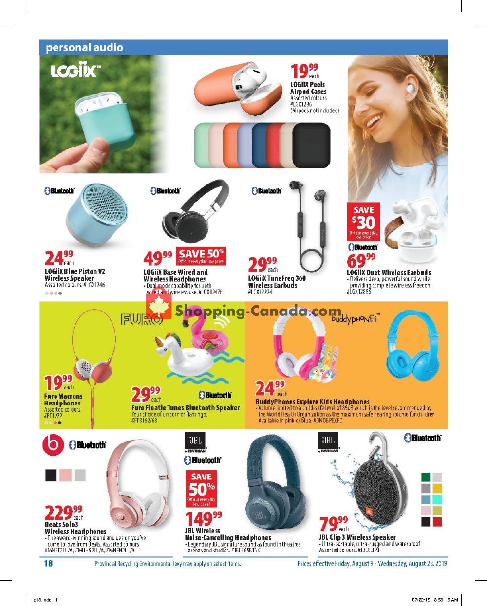 London Drugs flyer from Friday August 9, 2019 to Wednesday August 28, 2019 - page 18
