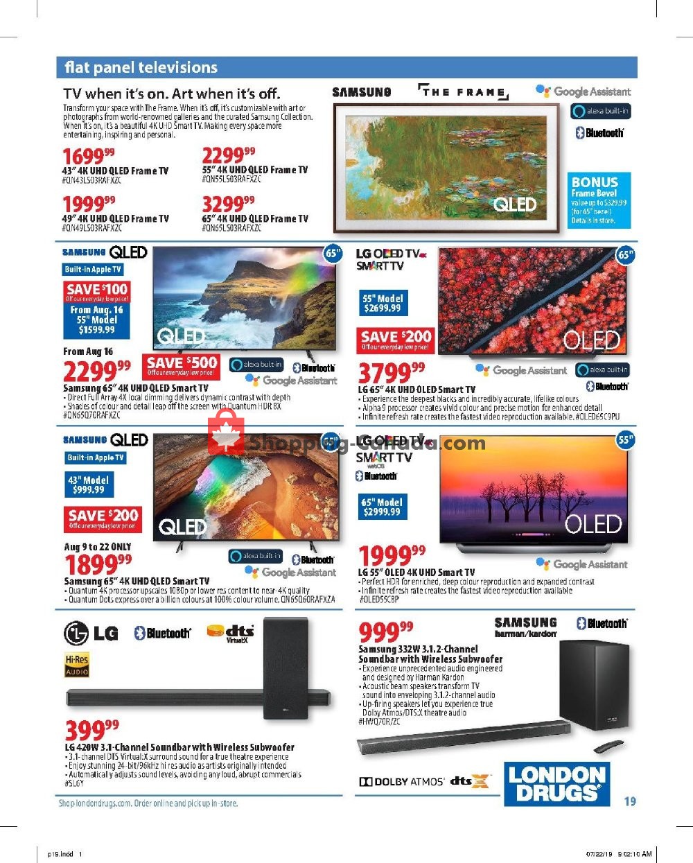 London Drugs flyer from Friday August 9, 2019 to Wednesday August 28, 2019 - page 19