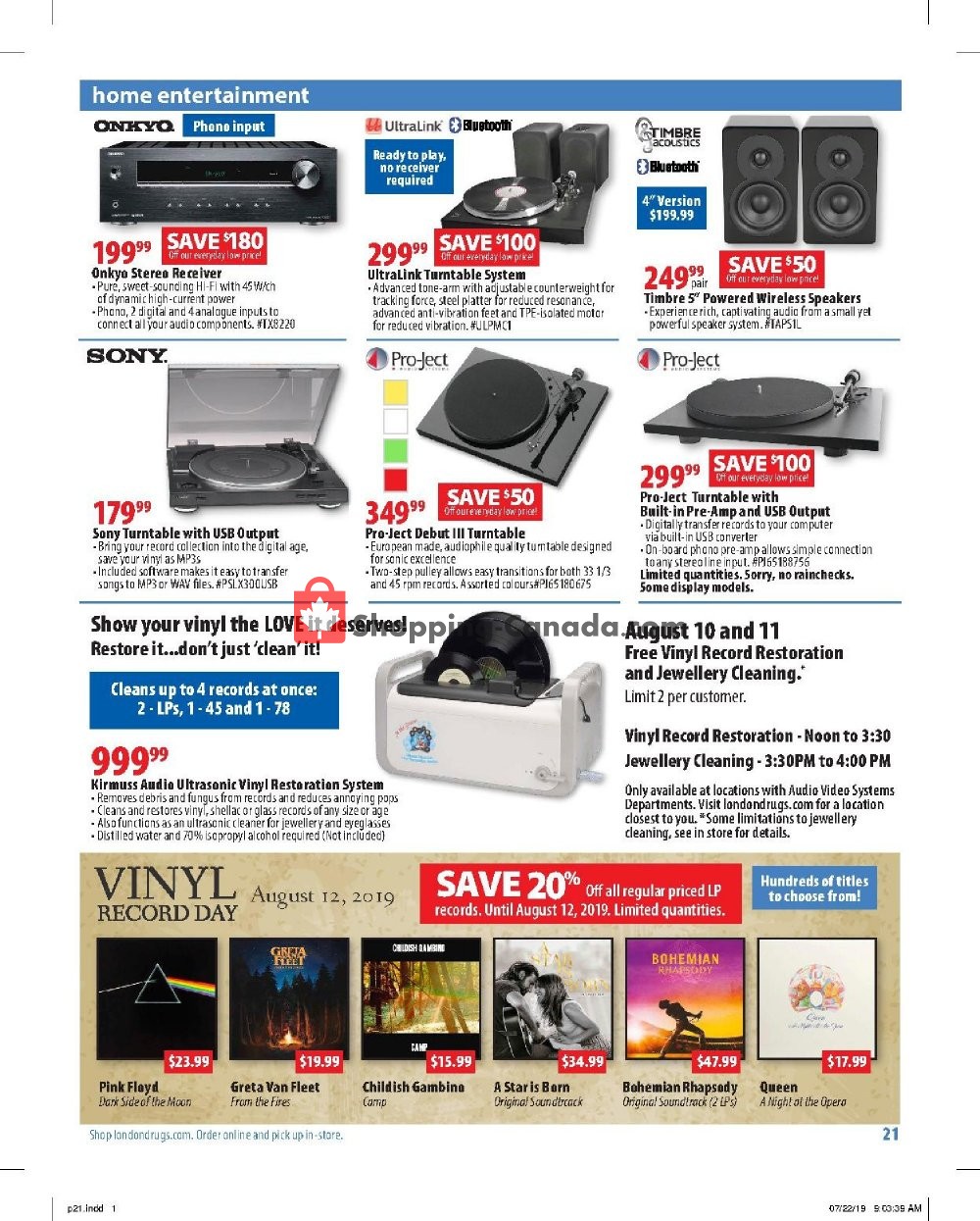 London Drugs flyer from Friday August 9, 2019 to Wednesday August 28, 2019 - page 21