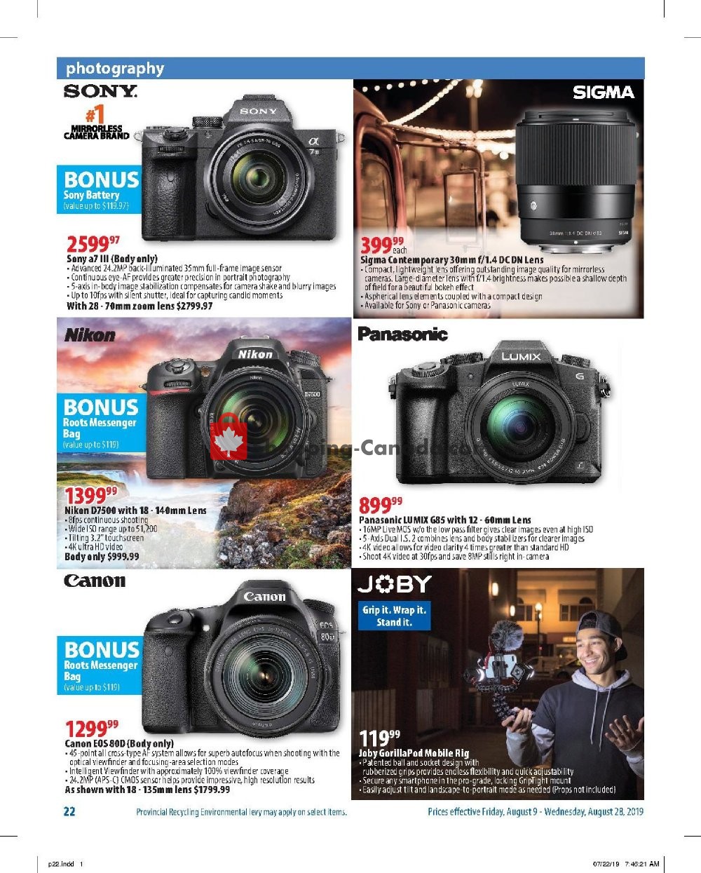 London Drugs flyer from Friday August 9, 2019 to Wednesday August 28, 2019 - page 22