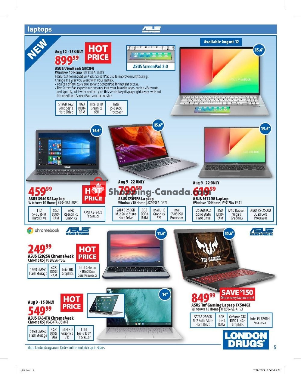 London Drugs flyer from Friday August 9, 2019 to Wednesday August 28, 2019 - page 5