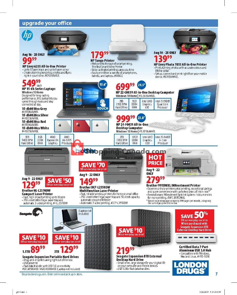 London Drugs flyer from Friday August 9, 2019 to Wednesday August 28, 2019 - page 7