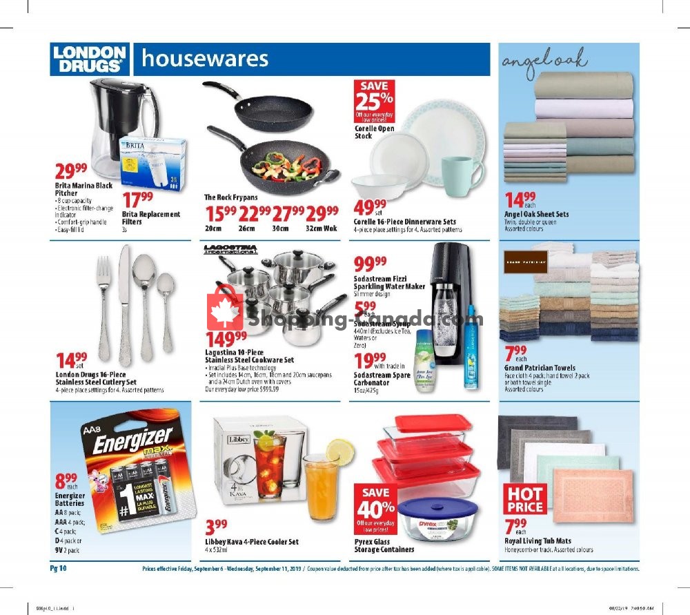 London Drugs flyer from Friday September 6, 2019 to Wednesday September 11, 2019 - page 10