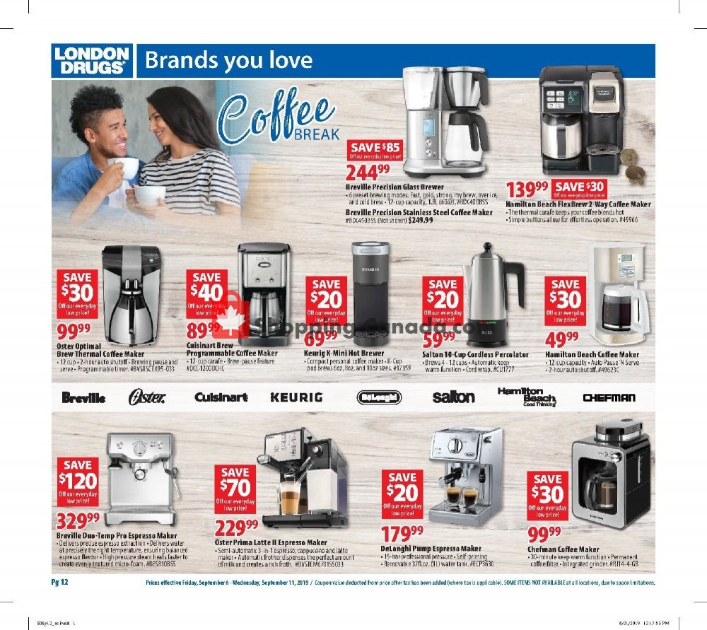 London Drugs flyer from Friday September 6, 2019 to Wednesday September 11, 2019 - page 12