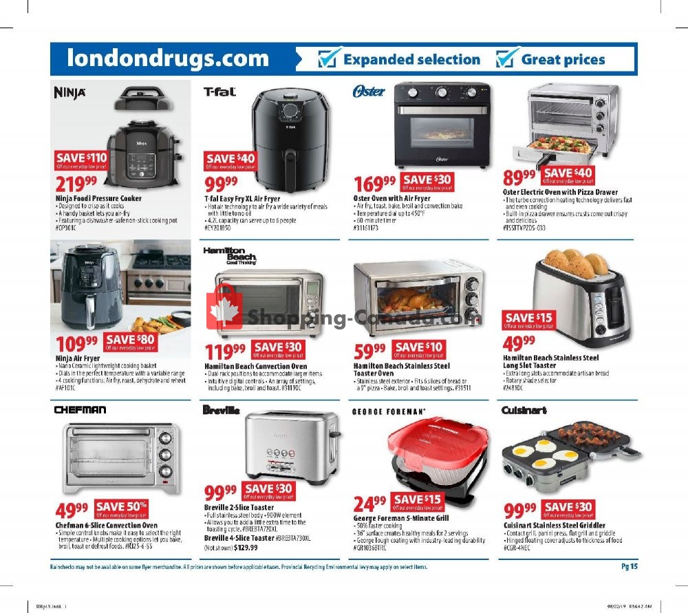 London Drugs flyer from Friday September 6, 2019 to Wednesday September 11, 2019 - page 15