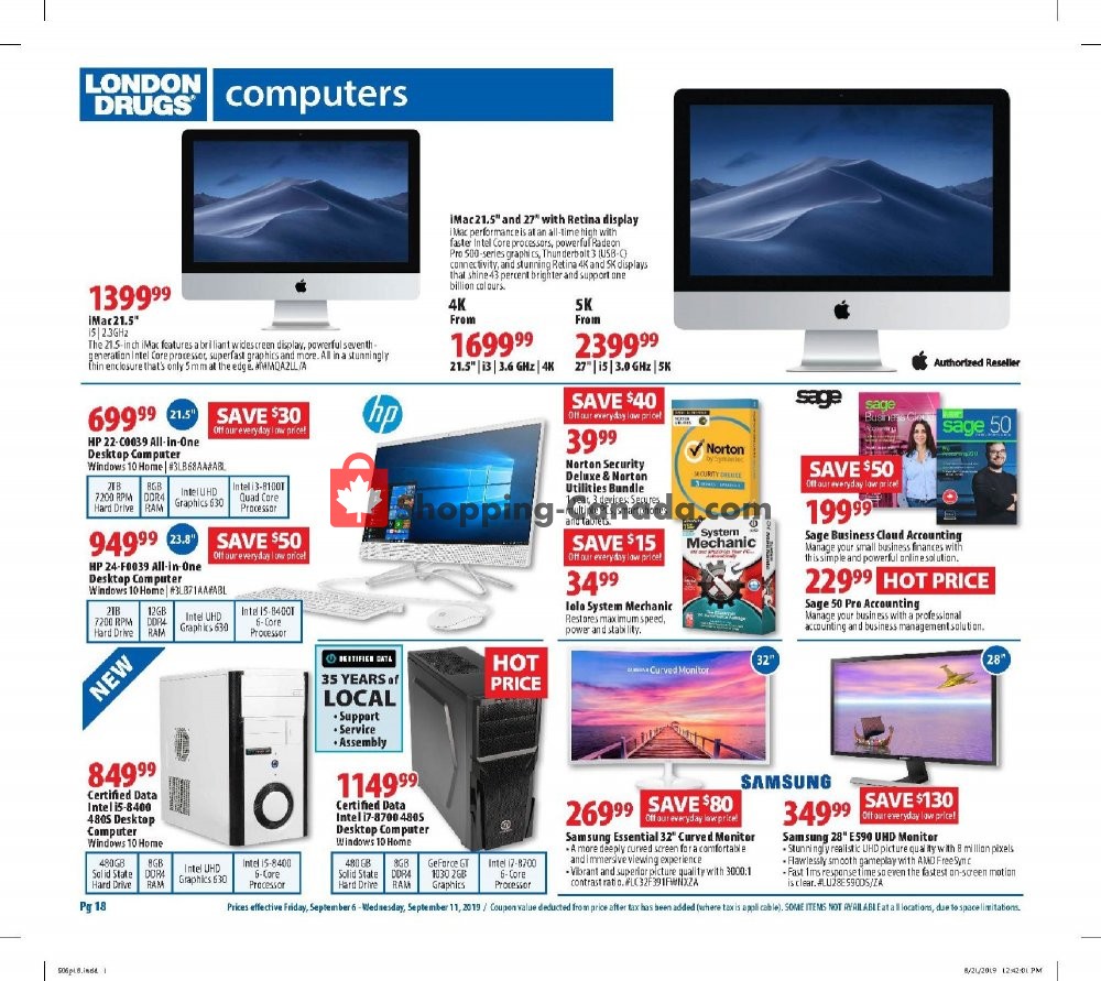 London Drugs flyer from Friday September 6, 2019 to Wednesday September 11, 2019 - page 18